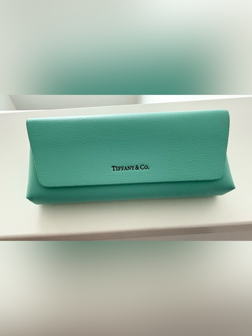 TIFFANY & CO Pebbled Leather Magnetic Eyeglass Case - Flawless